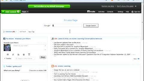 Introducing netvibes