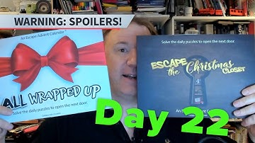 Escape Advent Calendars Day 22 - All Wrapped Up and Escape the Christmas Closet