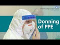 Donning of PPE