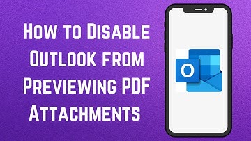 How to Disable Outlook from Previewing PDF Attachments | How To Turn Off Attachment Preview