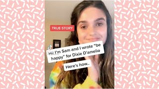 THE PERSON WHO MADE DIXIE DAMELIO’S SO SONG BE HAPPY #Short #BeHappy #TikToks #TikTok #DixeDamelio