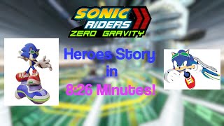 [WR] Sonic Riders: Zero Gravity - Heroes Story in 8:26! (5'1630 IGT)