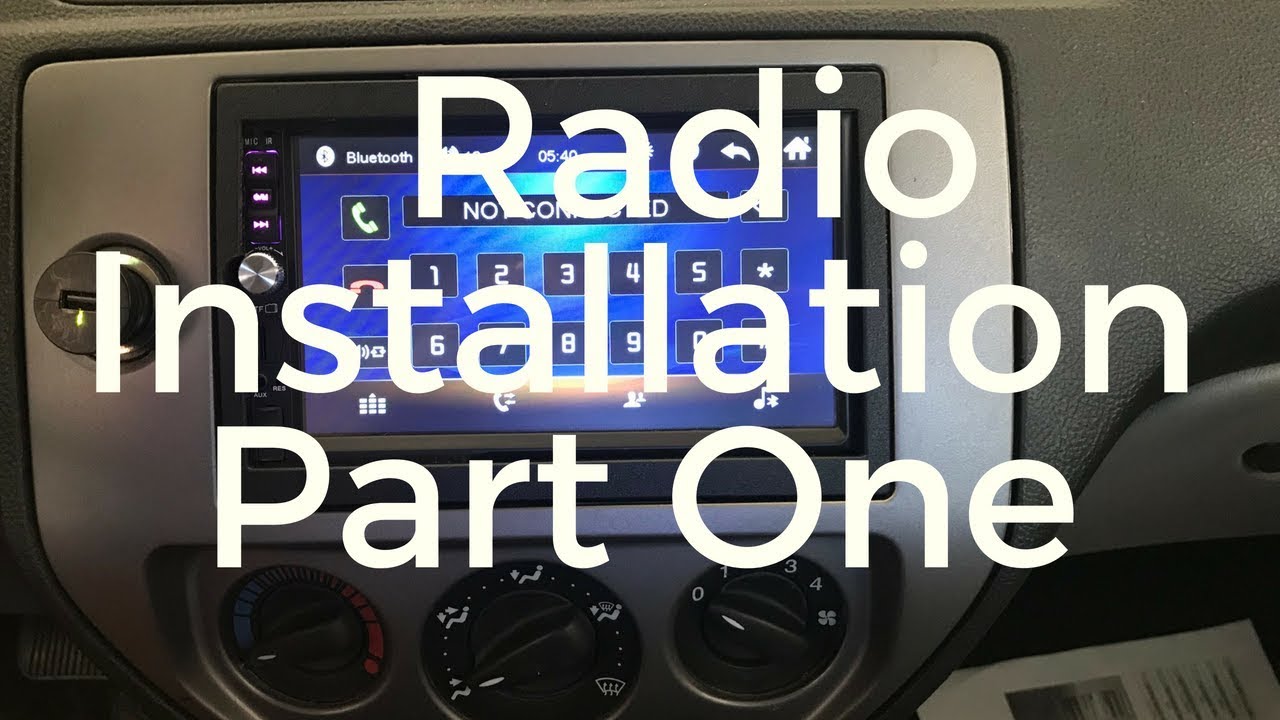 Part One of Cavogin Double Din Radio Installation 2005 Ford Focus - YouTube