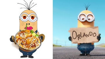 Funny Minions Drawing meme | Dance Monkey Song | Funny Minions Drawing Video