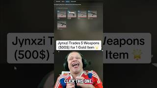 Jynxzis First Gold trade up. 500$ ➡️ 10-10k $ 💰 #jynxzi #cs2 #trade #up #gold #firsttime #mystery