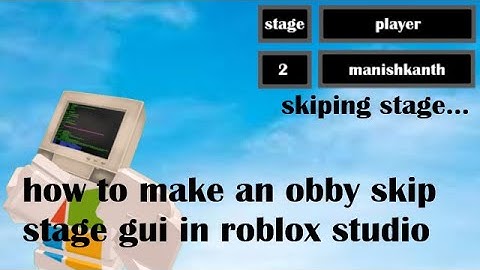 how to make an obby skip stage button in roblox studio