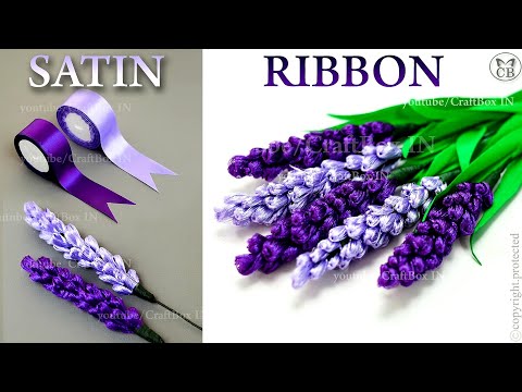 DIY Satin Ribbon reeds flowers, How to make ribbon crafts