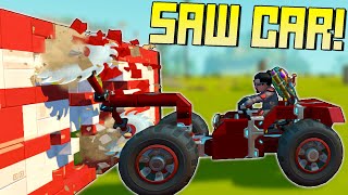 Carving Through Walls with Sawblades Challenge!  Scrap Mechanic Multiplayer Monday
