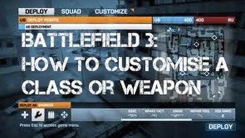 Battlefield 3: How To Customise Classes and Weapons