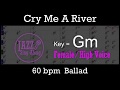 Cry Me A River - with Intro + Lyrics in Gm (Female) - Jazz Sing-Along chords