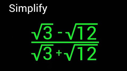 A Nice Square Root Math Simplification | Simplify Radical Expression