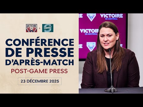 Victoire Conférence de presse d'après-match | MTL@SEA | 23 décembre 2025