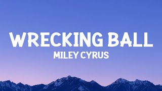 @MileyCyrus - Wrecking Ball (Lyrics) Resimi