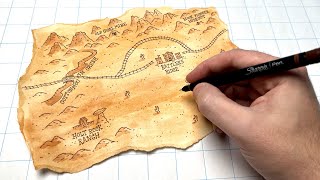 How To Make A Parchment Map! It’s Easy!