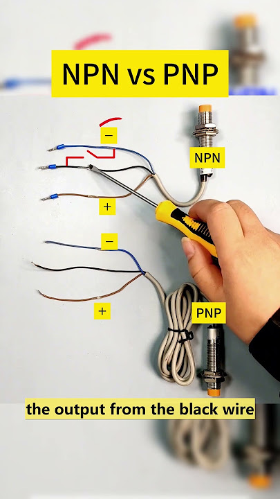 Proximity Sensor 101: NPN vs PNP #shorts #npn #pnp #electrician
