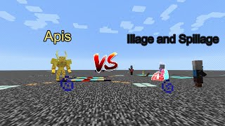 Apis (MIn's Thing) vs Illage and Spillage  Mob Battle  Minecraft