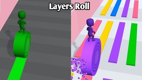 Layers Roll - All Level Gameplay New Update Android, ios (Lvl 11-15) Short Gaming