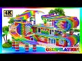 ASMR Video | Build Mega Holiday Villa Has Giant Double Slide And Make The BEST Future Beach House