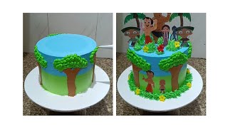 बच्चों को सबसे ज्यादा पसंद आने वाला केक | Chhota Bheem Theme Cake | Chhota Bheem Family Cake Design