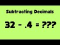 Subtracting Decimals and Borrowing