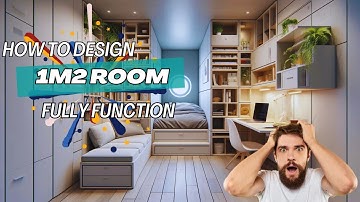 Design the 1 Square Meter Room to Be Fully Functional!