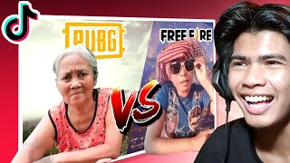 អ៊ុំស្រី Free Fire VS អ៊ុំស្រី PUBG | Free Fire Tik Tok #53