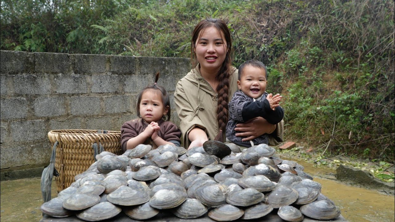 30-day journey of a single mother raising 2 children, harvesting fish and oysters to sell