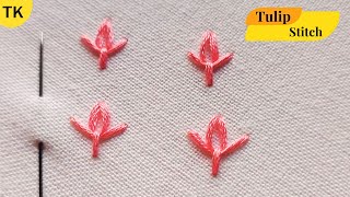 Mastering the Art of Hand Embroidery Stitches: Tulip Stitch Tutorial 🌷