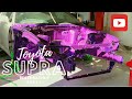 DEVILBISS GP1 PEARL PURPLE PAINTING SUPRA ENGINE BAY!