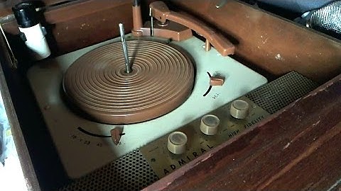 1958 Admiral 432 Record Player Restore Part 1