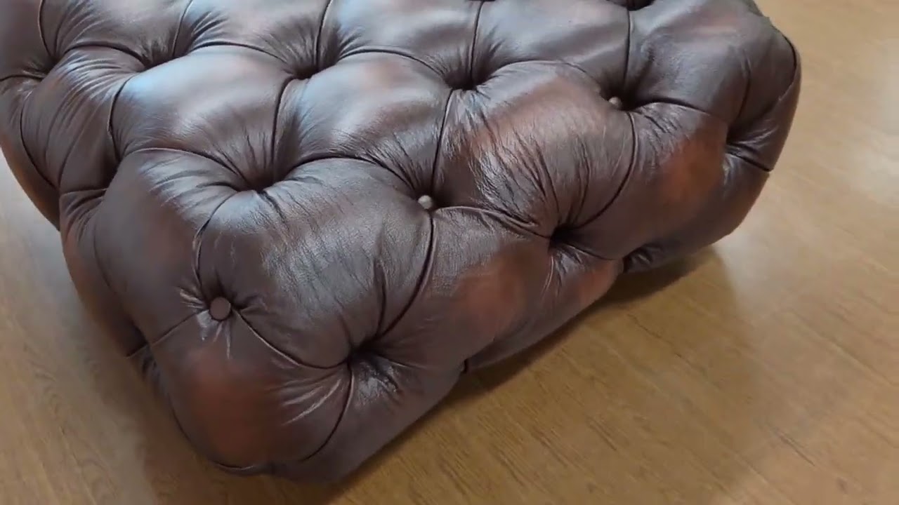 ストリンガー フットスツール アンティーク ブラウン - ディスティン