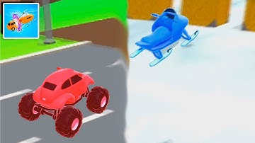 SHAPE-SHIFTING 🚙🚲🚁 Gameplay All Levels Walkthrough ios Android Mobile Game Level 21-22