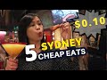 5 SYDNEY CHEAP EATS under $1(ish) 🤑 NIGHTLIFE Edition in Sydney City AUSTRALIA