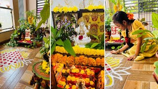 మా ఇంటి ఉగాది || Ugadi Vlog || చైత్ర నవరాత్రులు|| Festival Routine || Saree Shopping ||