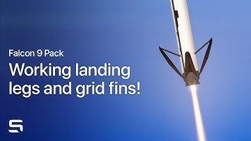 Working landing legs and grid fins! | Falcon 9 Pack Overview