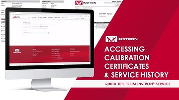 Accessing Calibration Certificates & Service History | Quick Tips from Instron® Service