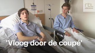 Vanuit ziekenhuis vertellen Stijn en Gijs over treinongeluk