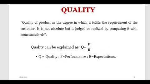 Quality Control and Inspection -  ME404 Industrial Engineering