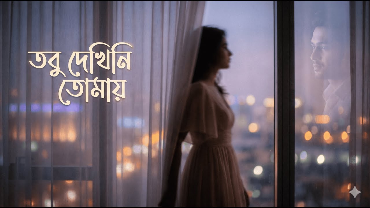 Tobu Dekhini Tomay 🌙 | Bengali Ghazal | Love Without Meeting | Late Night Sad Song