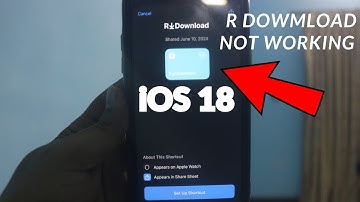 iPhone mein R download Shortcut work nahi kar raha hai | R Download Shortcut Not Working iOS 18