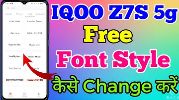 IQOO Z7S 5g Free Font Style Change Change Kare // How To Free Font Style Change Setting IQOO Z7S 5g