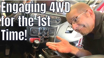 Shifting The Jeep Gladiator Into 4 Wheel Drive For The First Time