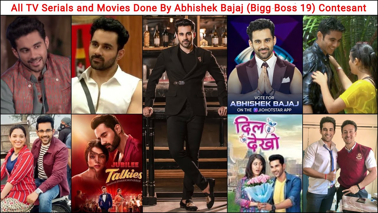 All TV Serials and Movies Done By Abhishek Bajaj | Bigg Boss 19 | Jubilee Talkies
