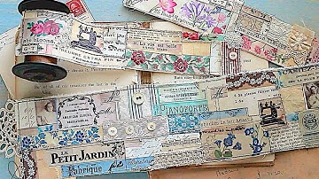 EASY Scrappy Snippet Strips for Junk Journals | DIY Using Paper, Washi Tape & Fabric!