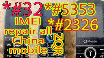 all china mobile imei number repair