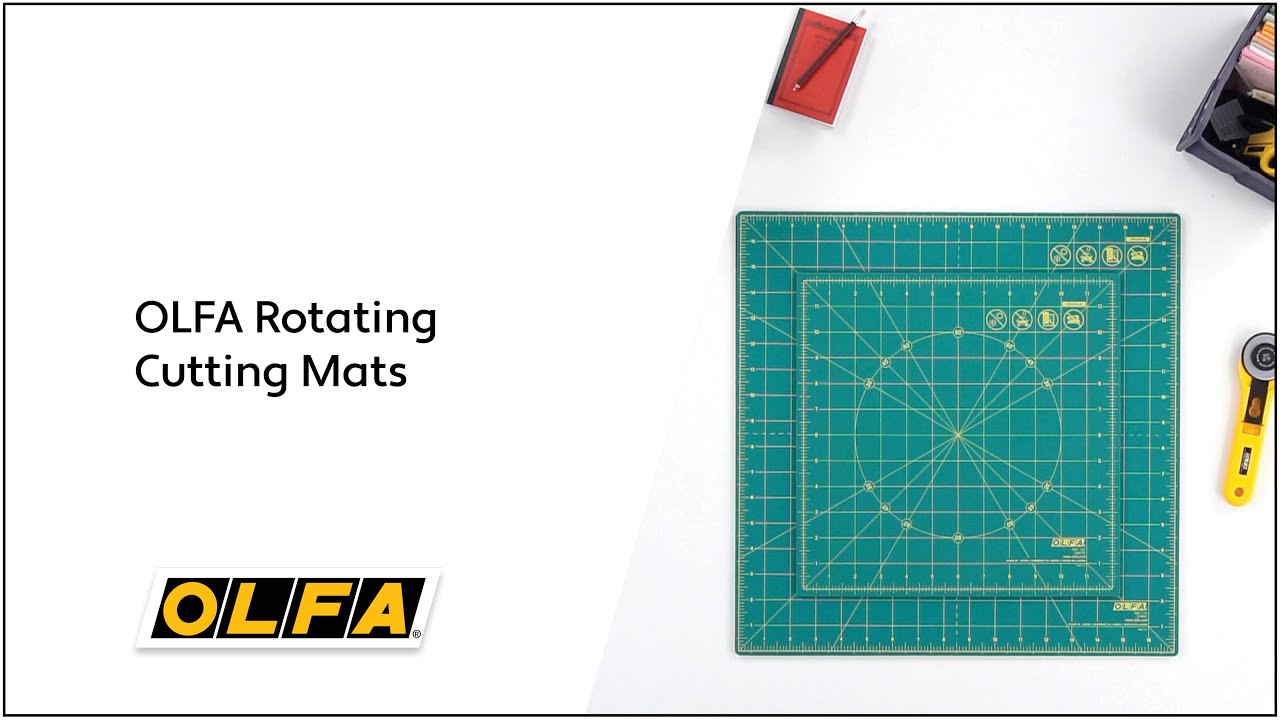Olfa RM-30X30-RC 30 X 30cm Rotating Mat 360 Degree Cutting Mat
