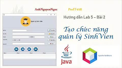 Lab 5.B2: Viết chức năng thêm, xóa, sửa và hiển thị (CRUD) cho form quản lý SinhVien