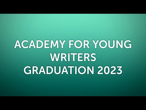 Academy For Young Writers Graduation 2023 - Junior High School