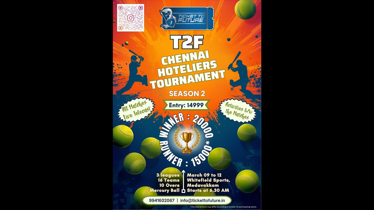 T2F CHENNAI HOTELIERS || CRICKET TOURNMENT || DAY 2 - YouTube