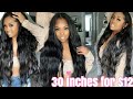 30-inch Quick Weave install with $12hair!  How to: Middle part cap method with leave out